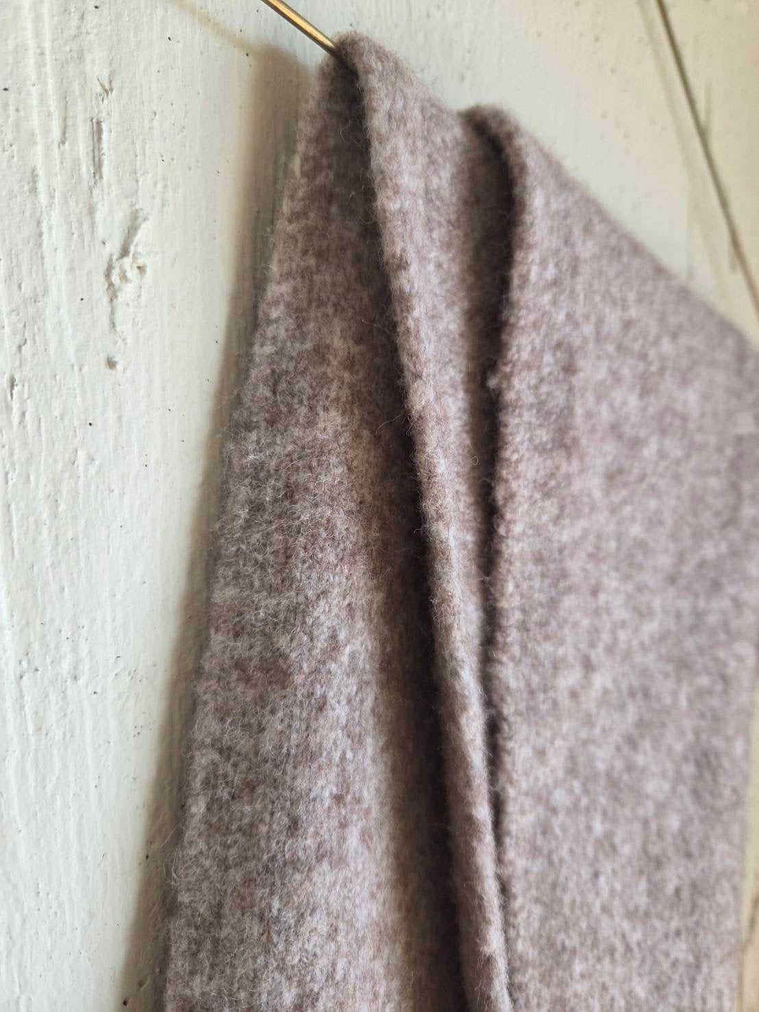 【即納商品】ニットフードネックウォーマー moca brown hood neck warmer