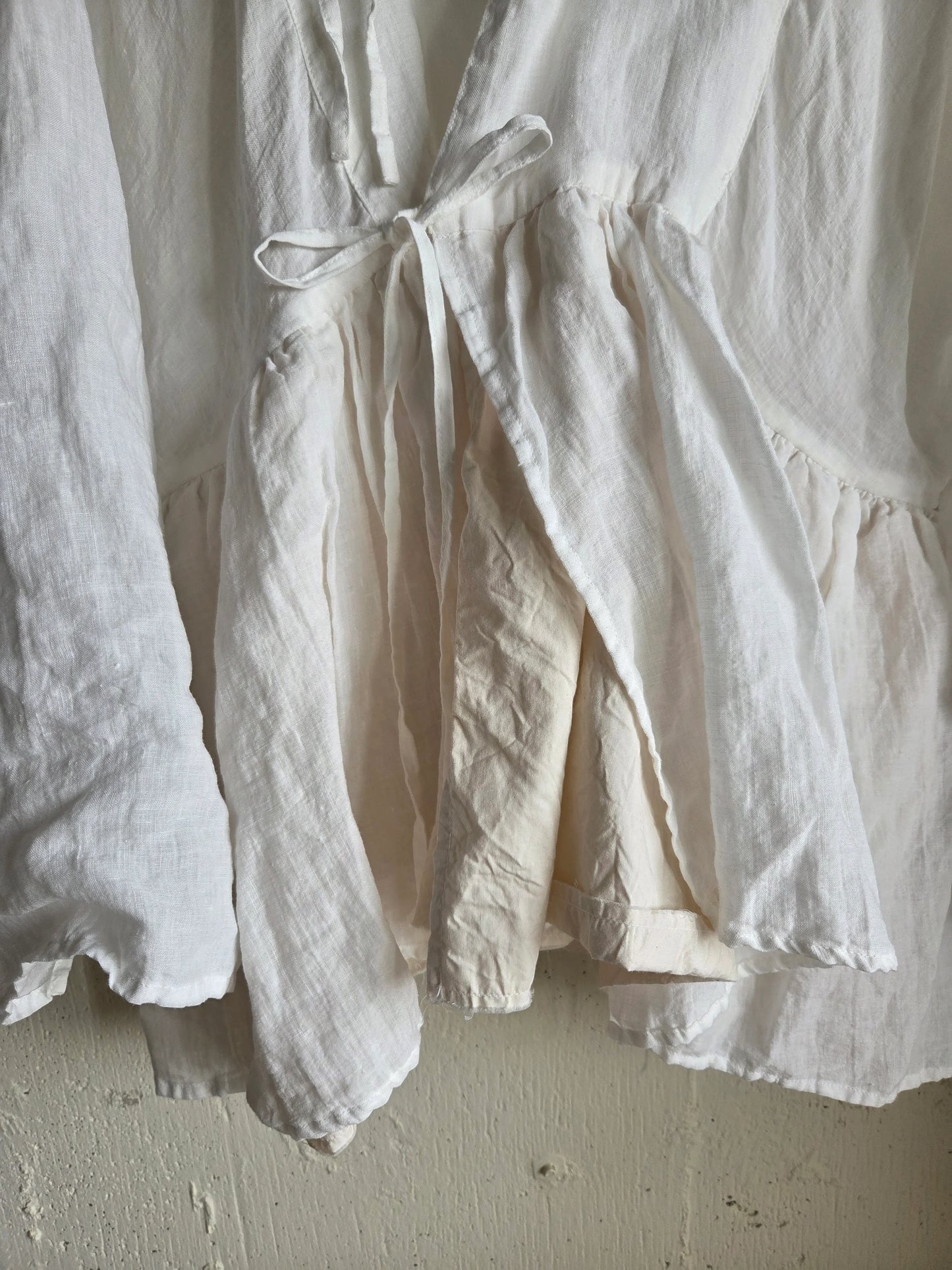 リネンカシュクールジャケット Linen cachecoeur Jacket