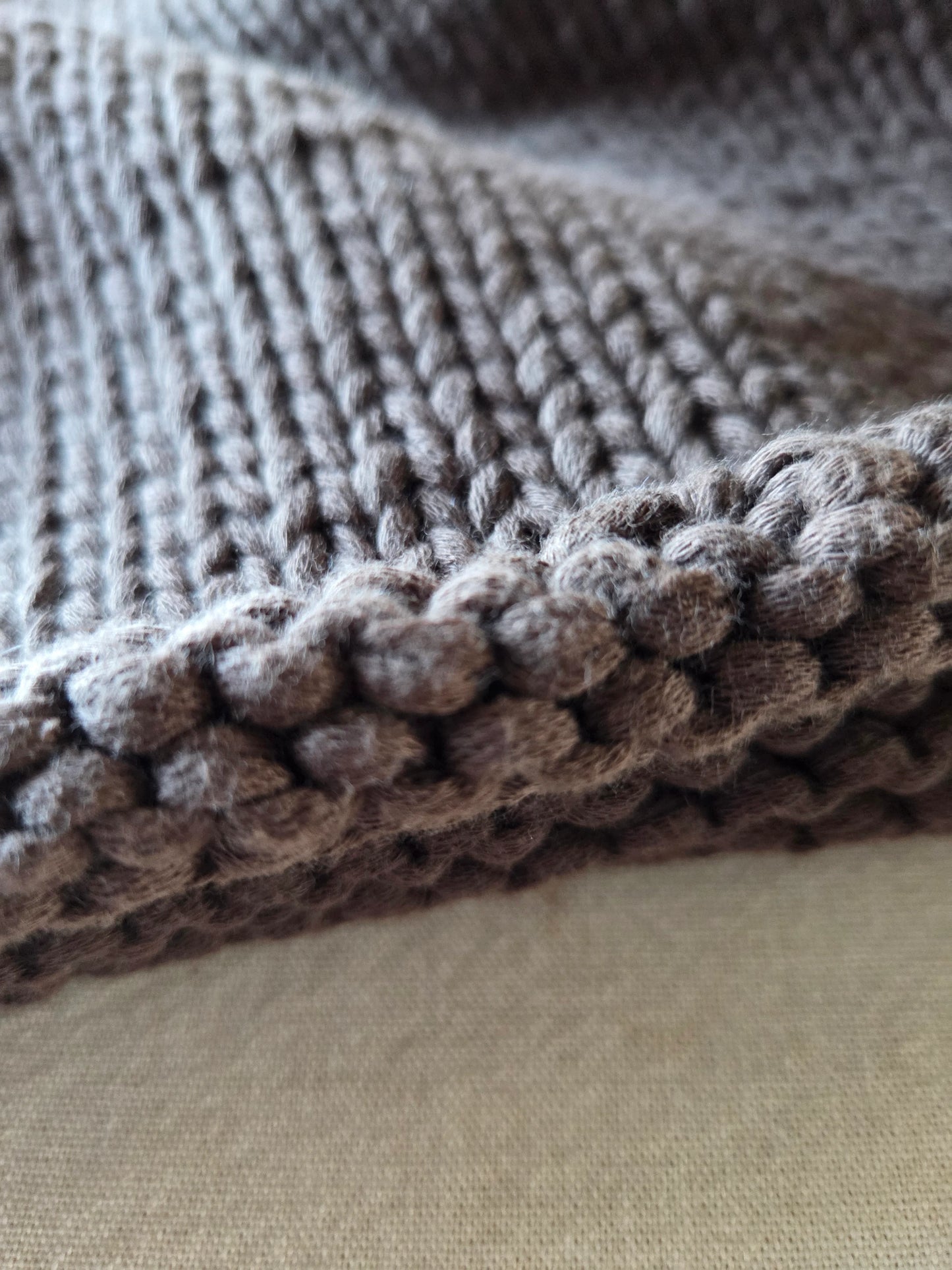 《darkbrown》ブラウンの柔らかニットポンチョ knit poncho