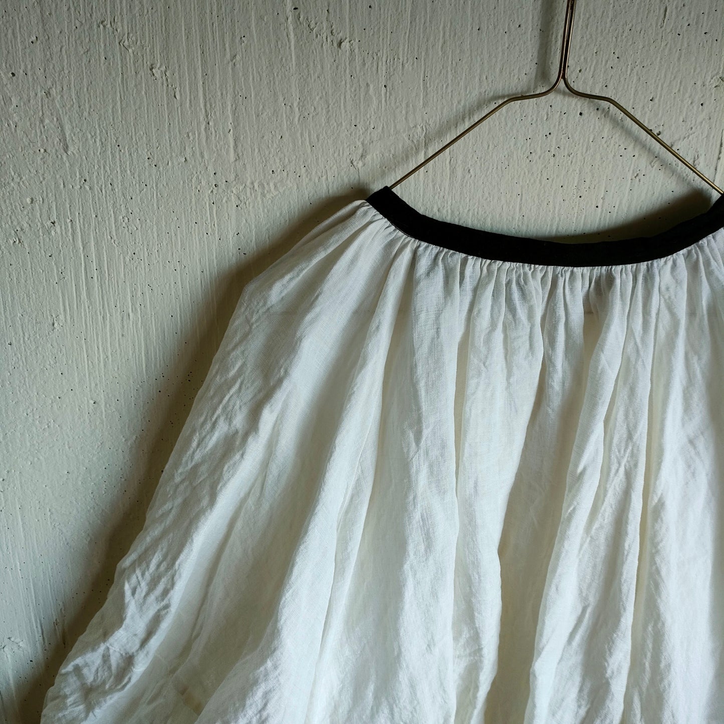 バイカラー 2way ギャザーアンティークブラウス　#gauze