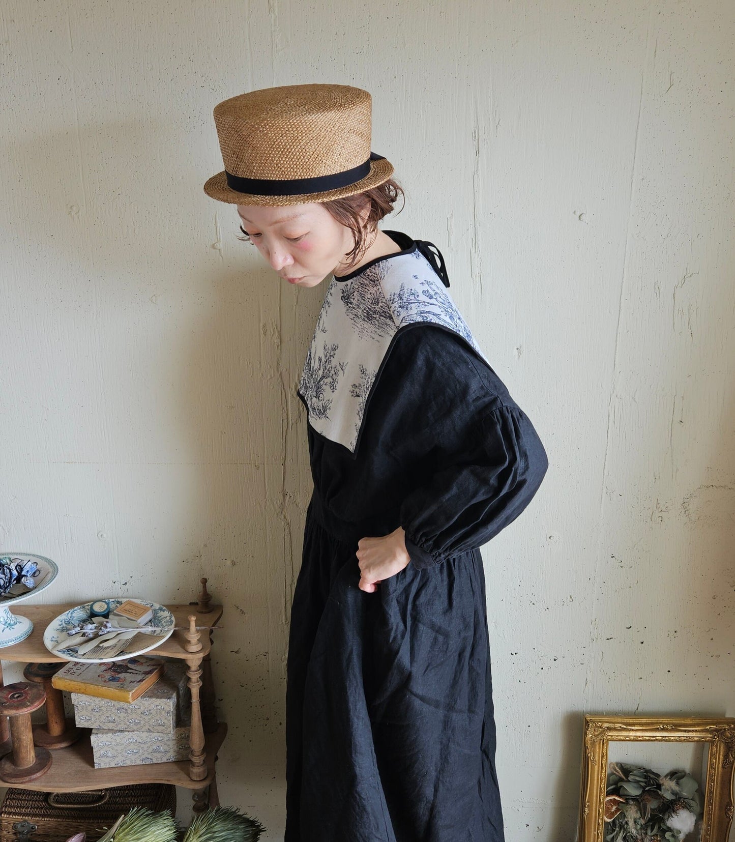 トワルドジュイ ヒミツのセーラーつけ襟      gobelin toile de jouy