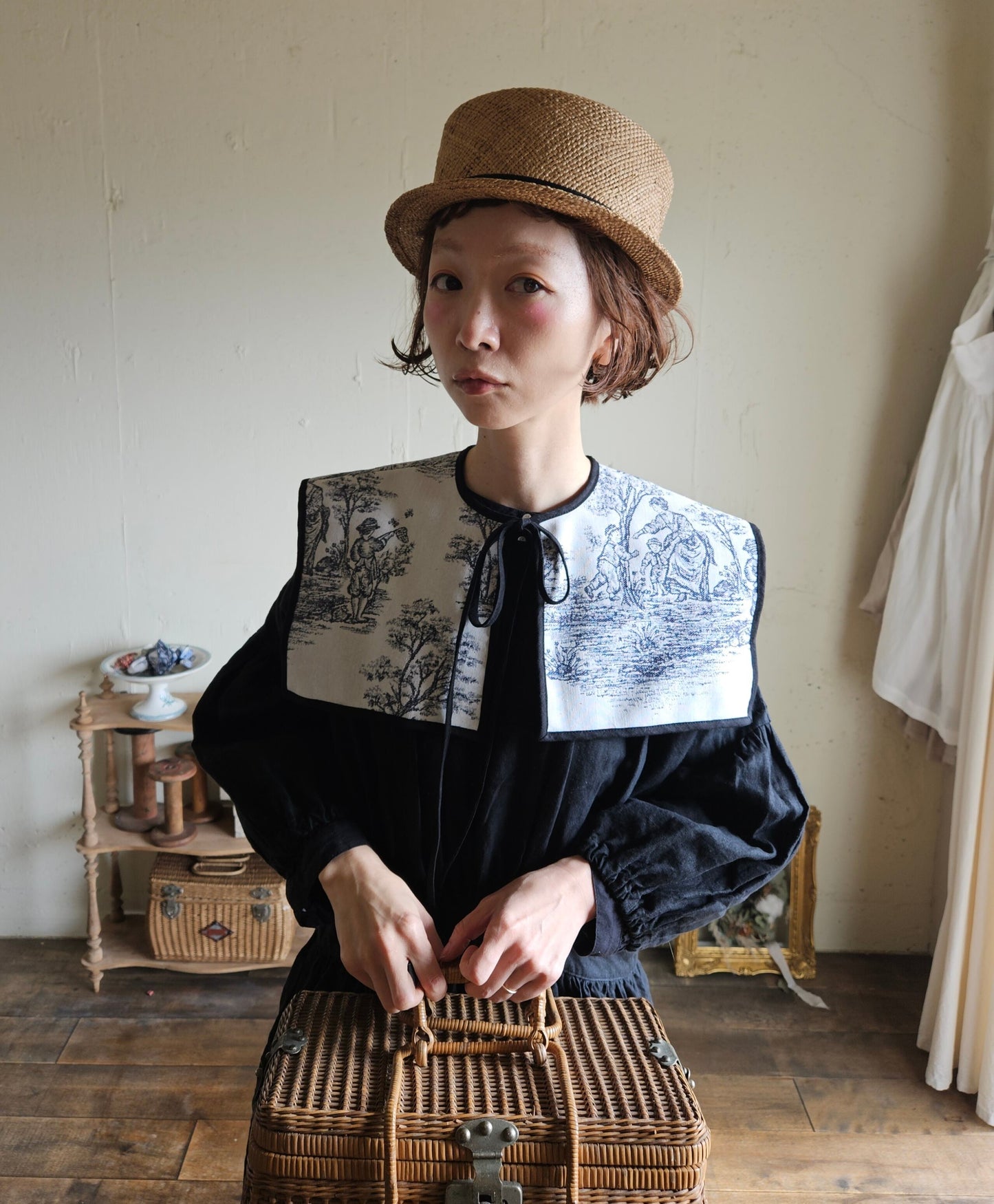 トワルドジュイ ヒミツのセーラーつけ襟      gobelin toile de jouy