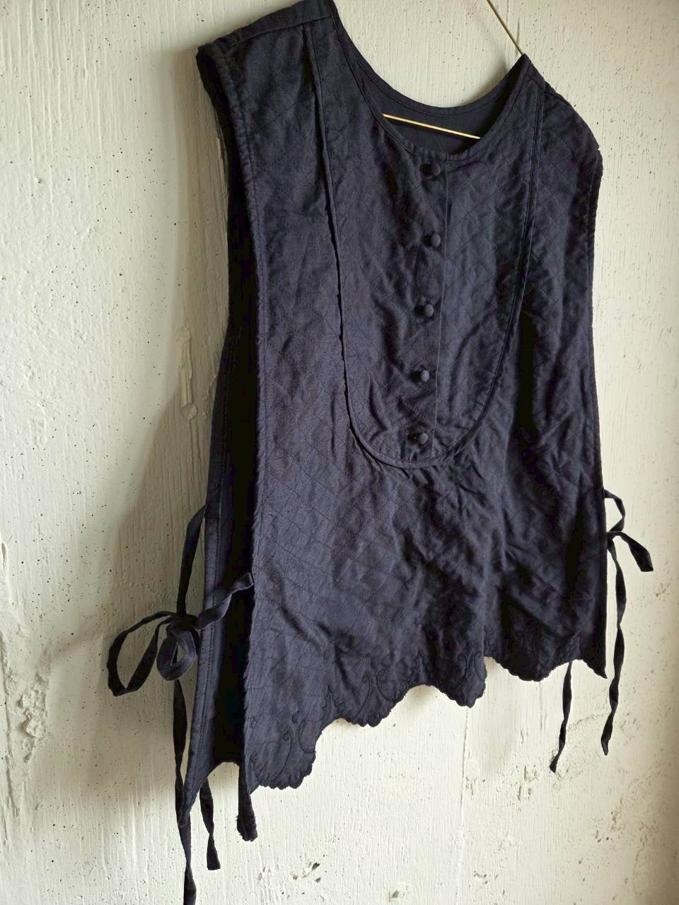 《即納》スカラップレースキルトジレ　scallop Lace quilt gilet