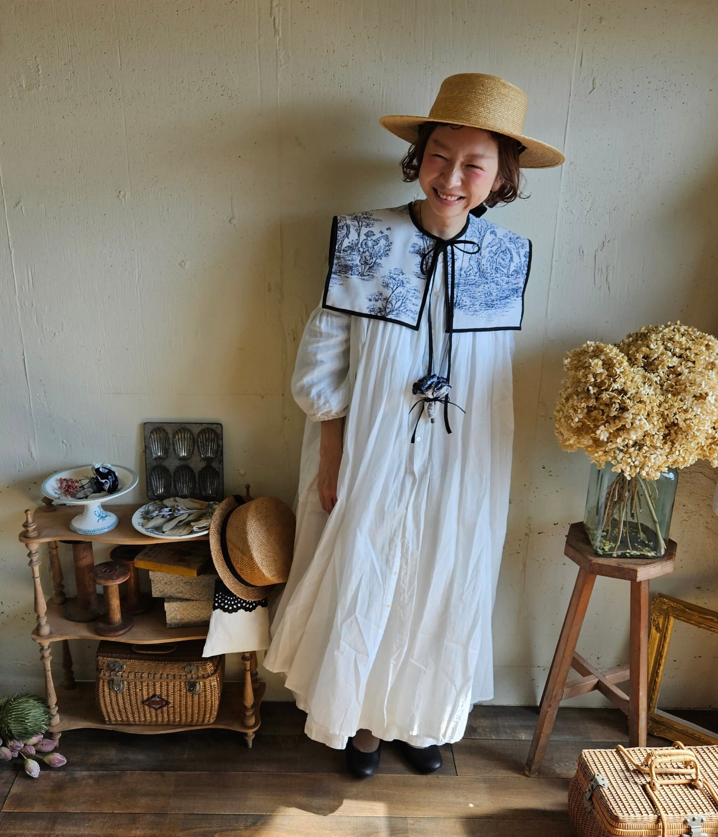 トワルドジュイ ヒミツのセーラーつけ襟      gobelin toile de jouy