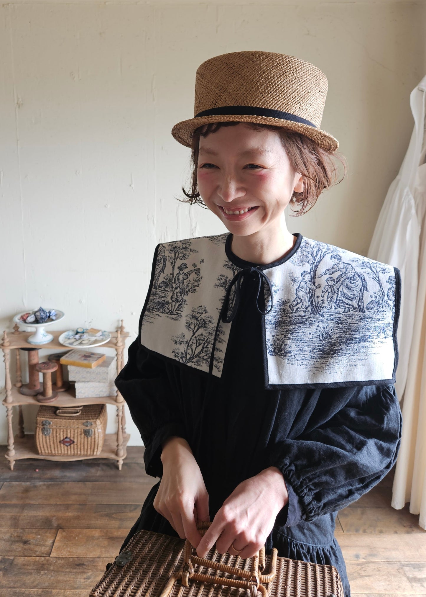 トワルドジュイ ヒミツのセーラーつけ襟      gobelin toile de jouy