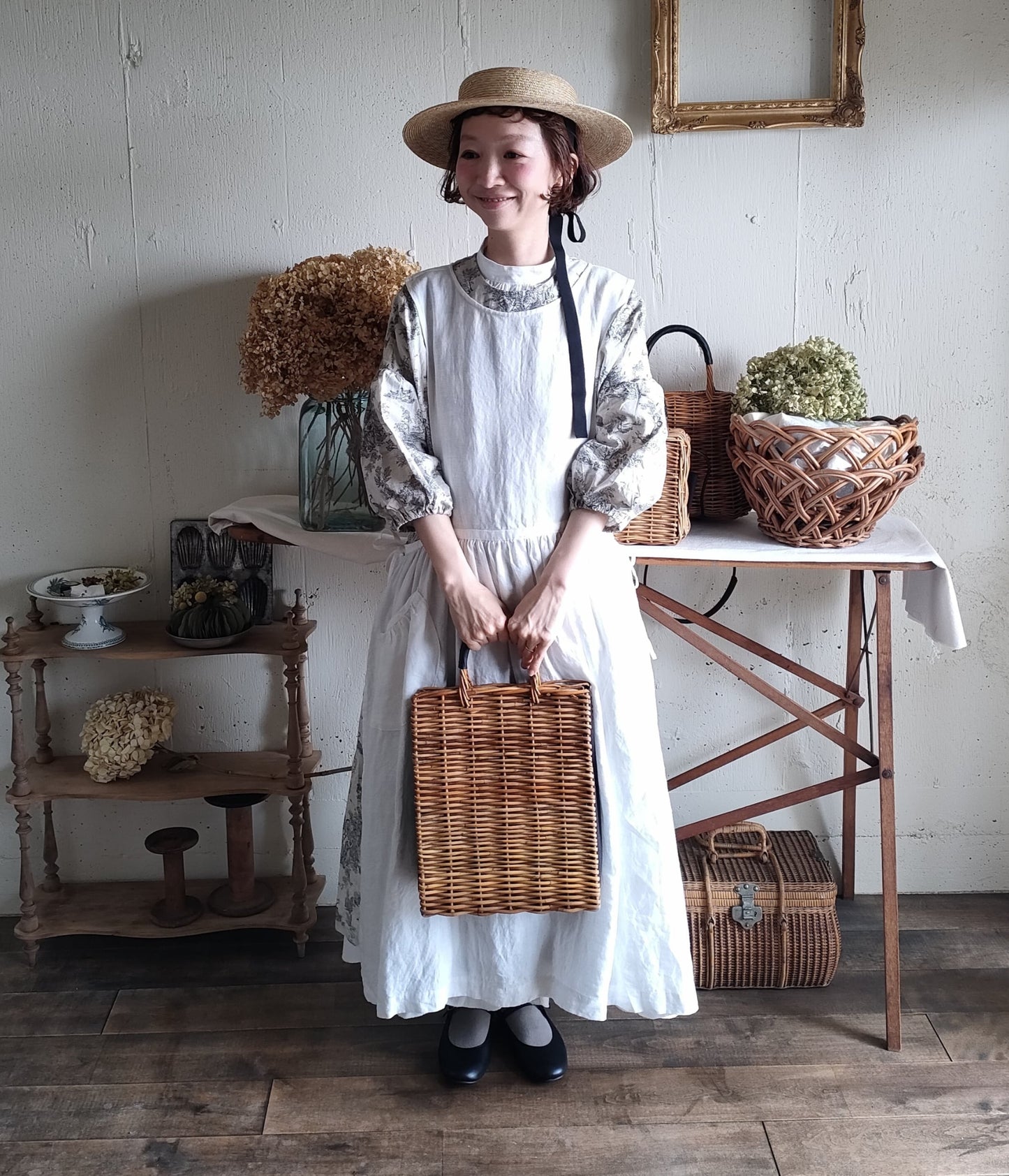 Ararog tote bag アラログトートバッグ　アラログかごバッグ　カゴバッグ　ラタンかごバッグ　