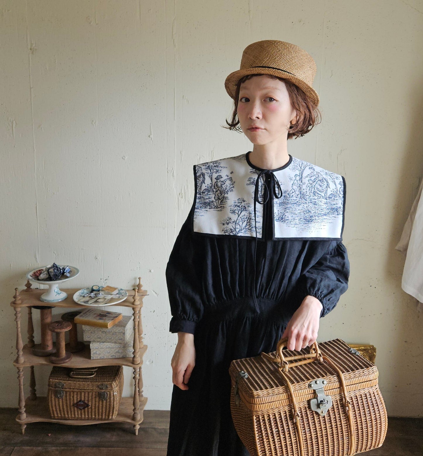 トワルドジュイ ヒミツのセーラーつけ襟      gobelin toile de jouy