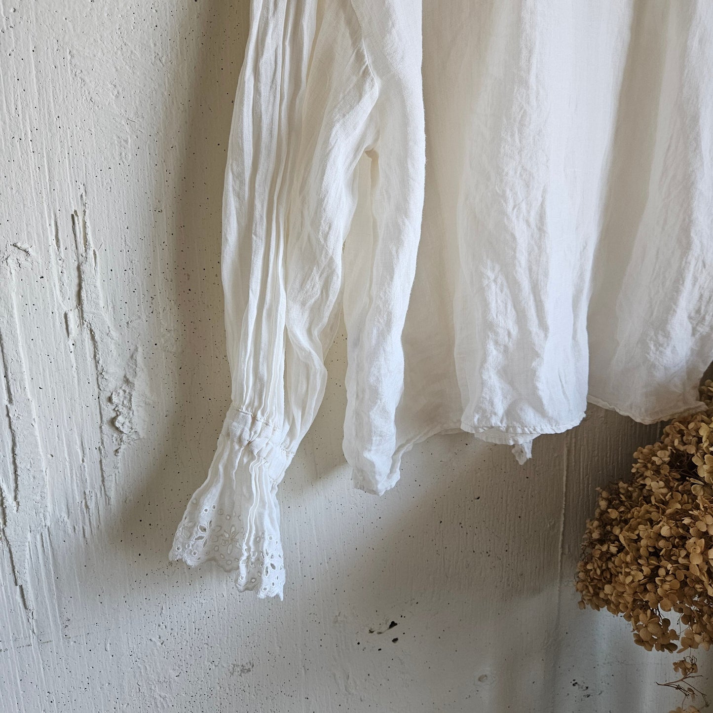 《Royal White》Antique Lace Blouse  アンティークレースブラウス　gauze