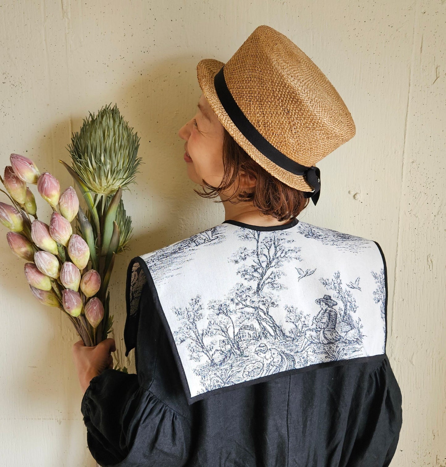 トワルドジュイ ヒミツのセーラーつけ襟      gobelin toile de jouy