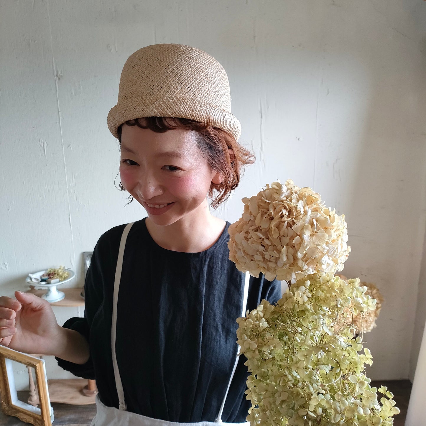 まんまるトーク帽　バオハット麦わら帽子　ポイズエ　ポイゼ