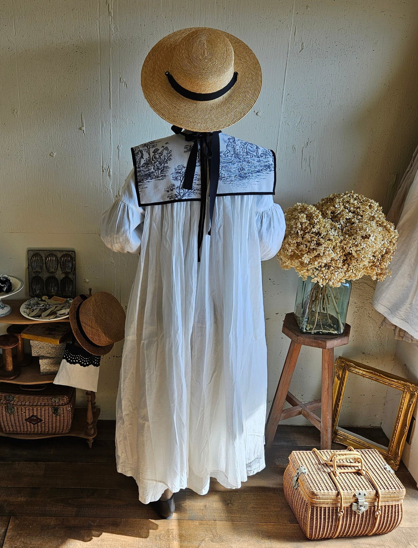 トワルドジュイ ヒミツのセーラーつけ襟      gobelin toile de jouy
