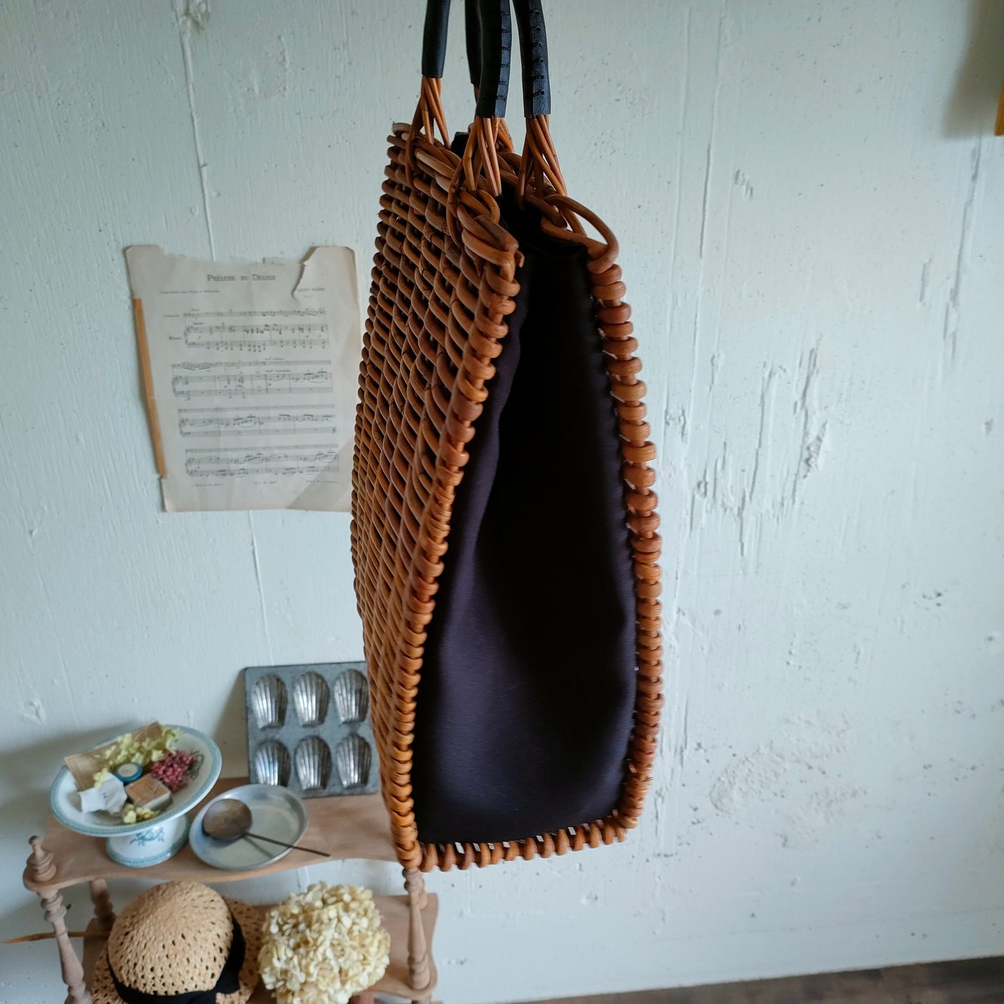 Ararog tote bag アラログトートバッグ　アラログかごバッグ　カゴバッグ　ラタンかごバッグ　