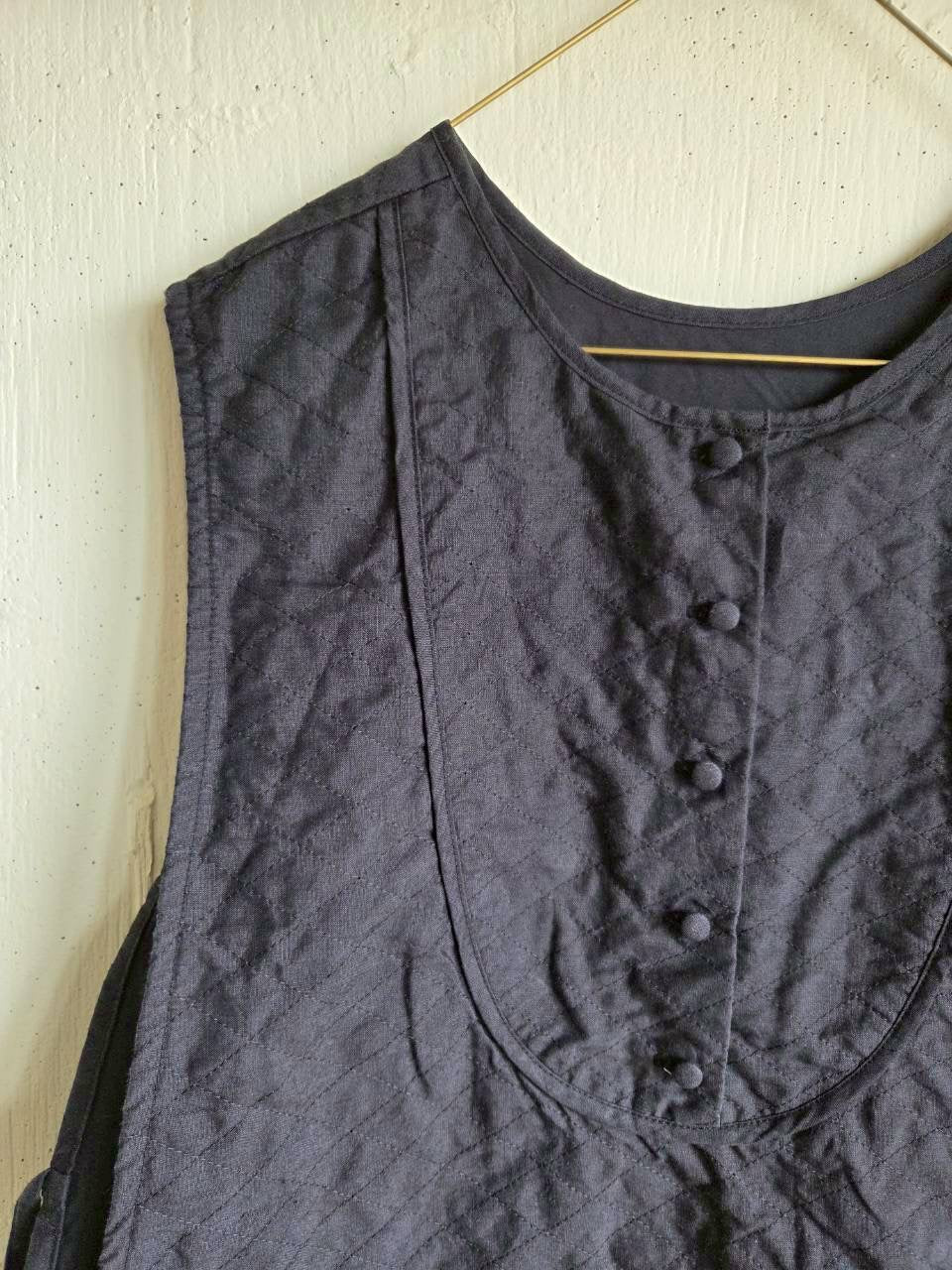《即納》スカラップレースキルトジレ　scallop Lace quilt gilet