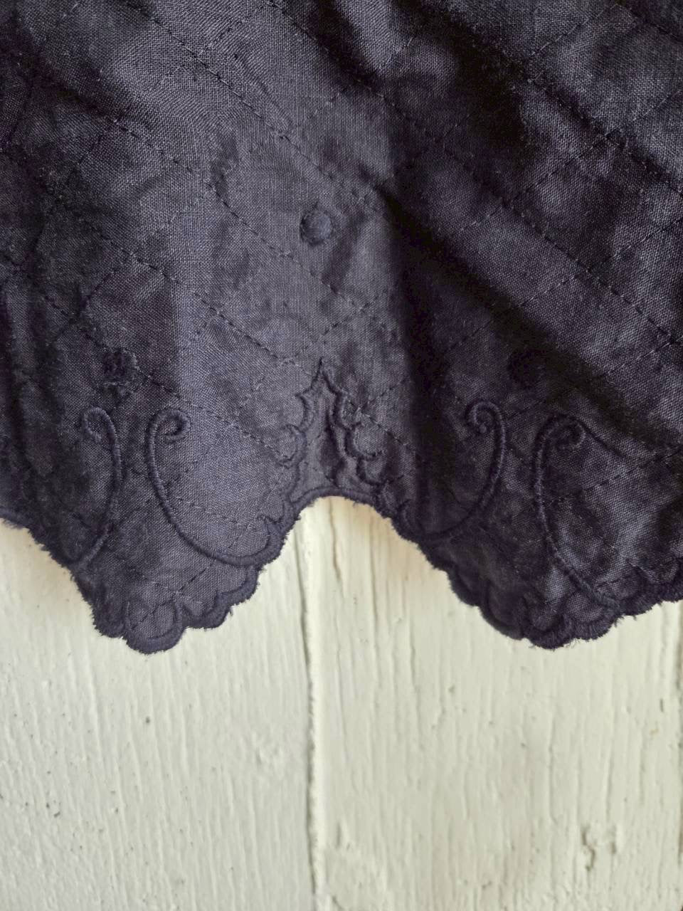 《即納》スカラップレースキルトジレ　scallop Lace quilt gilet