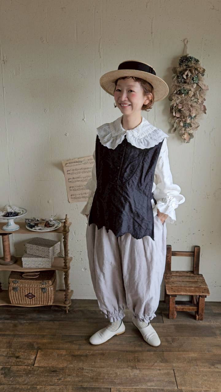 《即納》アンティークフリルブラウスRoyal  White　ameri Antique frills blouse