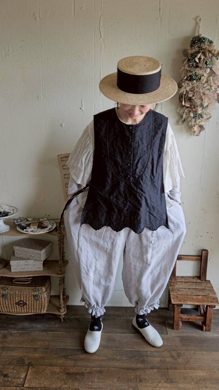 《即納》ドロワーズパンツ Ice gray　Antique doll Drawers Pants