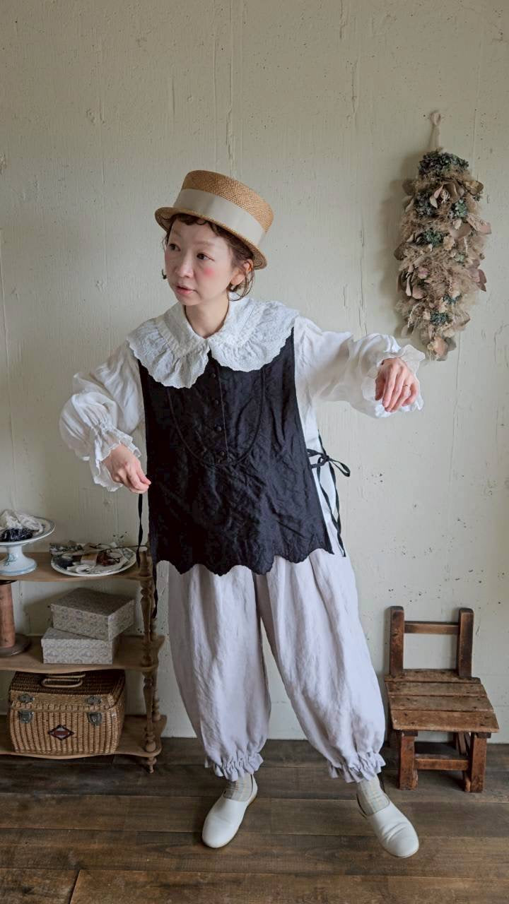 《即納》ドロワーズパンツ Ice gray　Antique doll Drawers Pants
