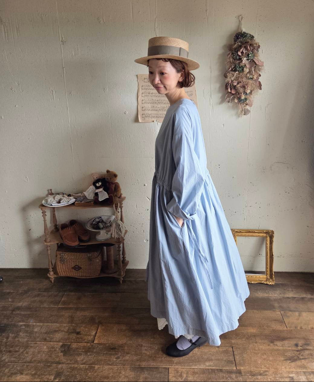 【即納】シュクレワンピース　blue　　Sucre one piece