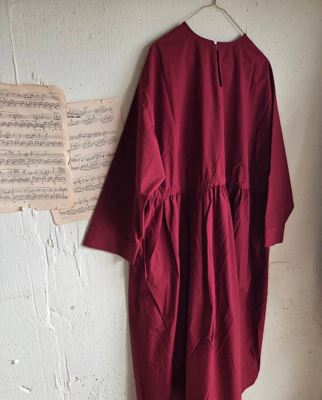 【即納】シュクレワンピース　wine red   Sucre one piece