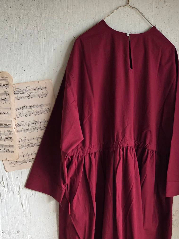 【即納】シュクレワンピース　wine red   Sucre one piece