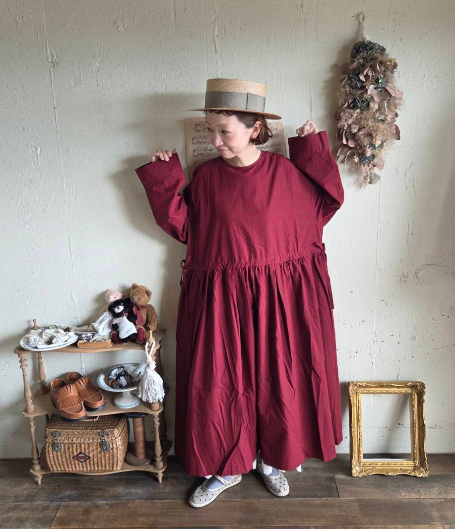 【即納】シュクレワンピース　wine red   Sucre one piece