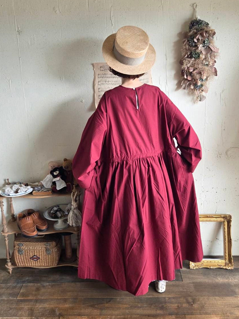 【即納】シュクレワンピース　wine red   Sucre one piece