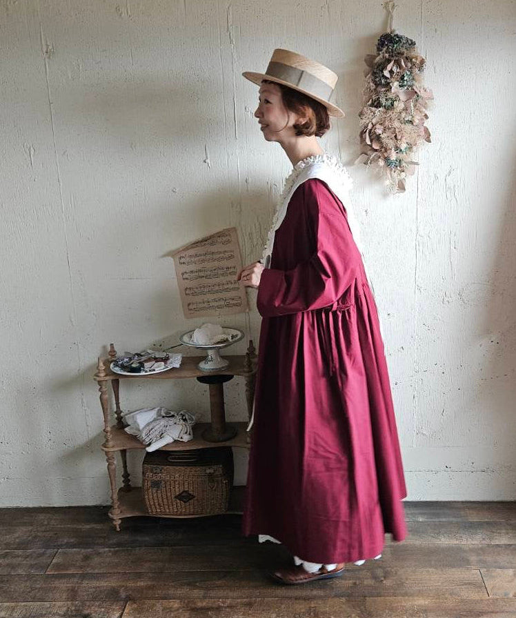 【即納】シュクレワンピース　wine red   Sucre one piece