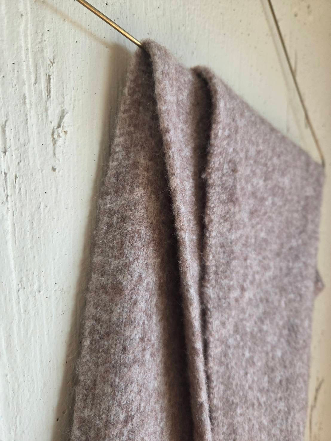 【即納商品】ニットフードネックウォーマー　moca brown　hood neck warmer
