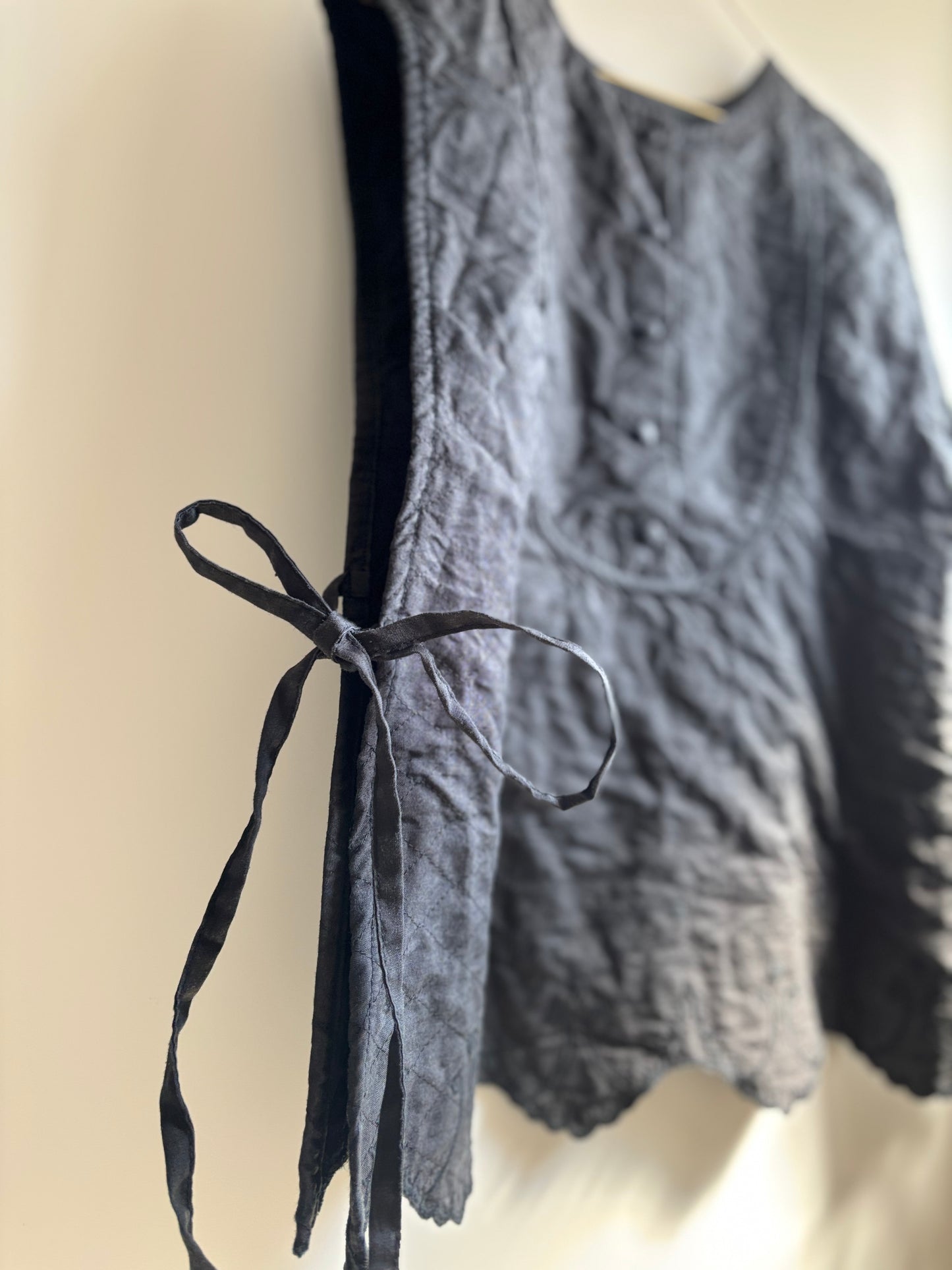 《即納》スカラップレースキルトジレ　scallop Lace quilt gilet
