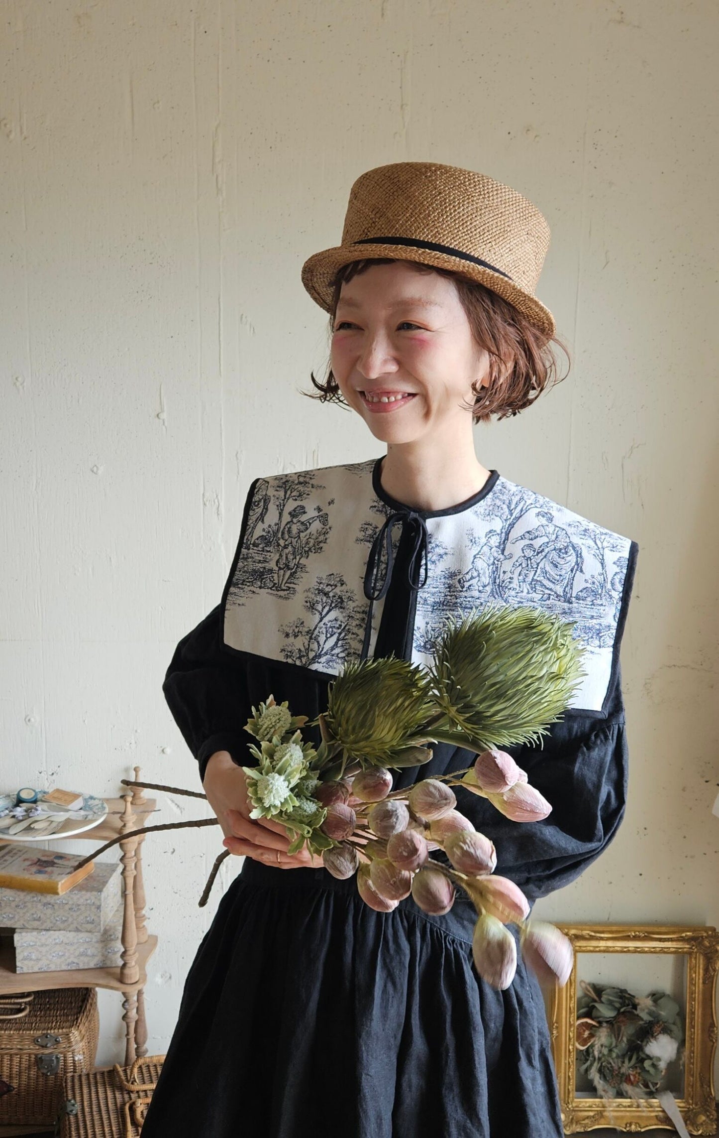 トワルドジュイ ヒミツのセーラーつけ襟      gobelin toile de jouy