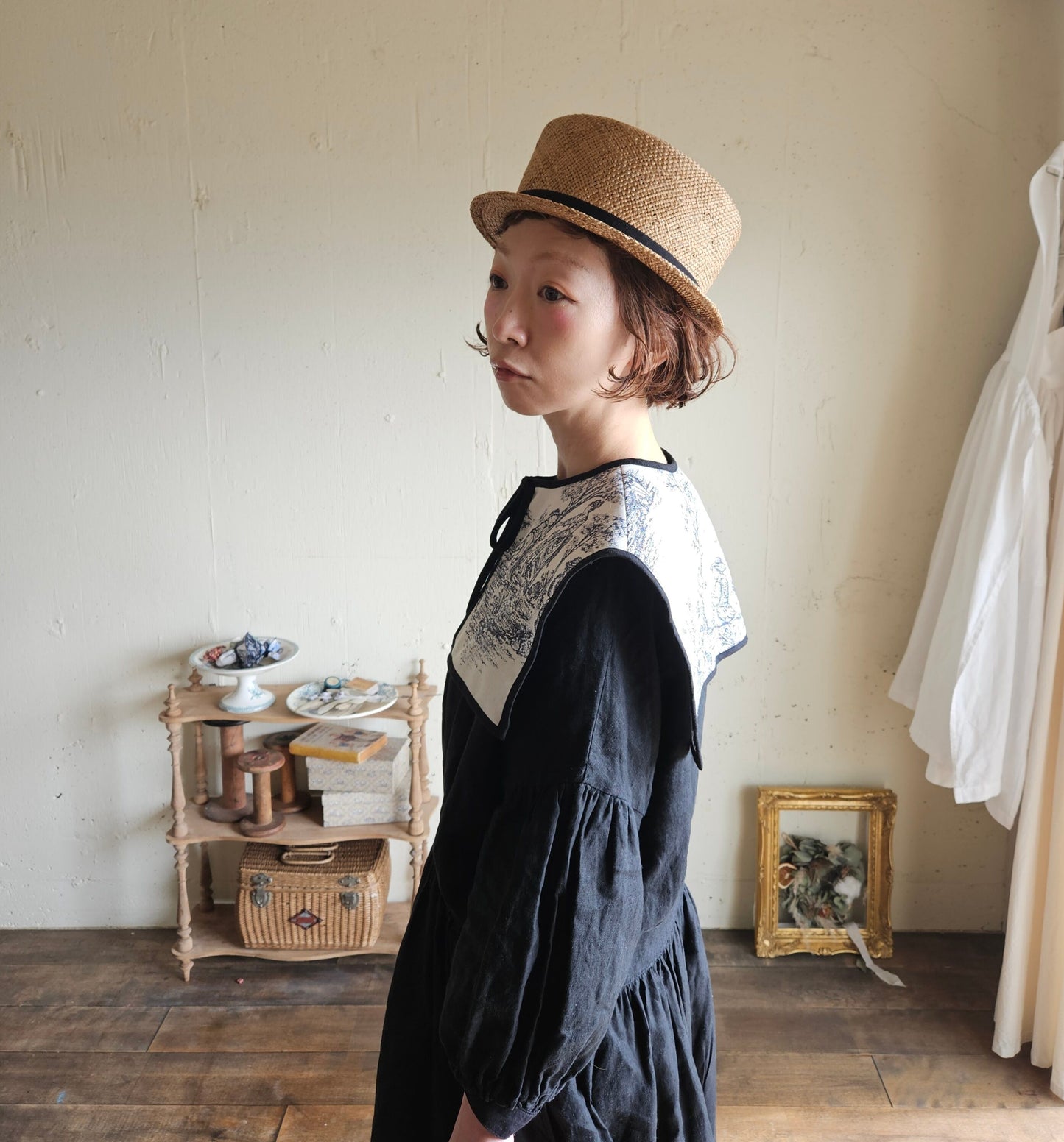 トワルドジュイ ヒミツのセーラーつけ襟      gobelin toile de jouy