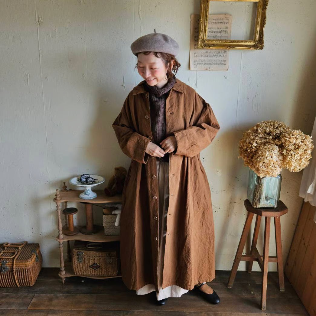 《Almond》インターキャンバスコート　painter  canvas coat