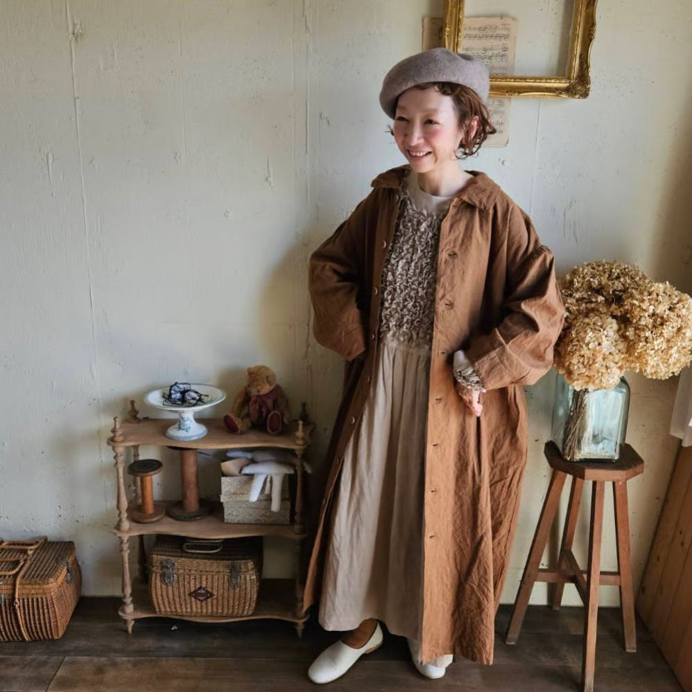 《Almond》インターキャンバスコート　painter  canvas coat