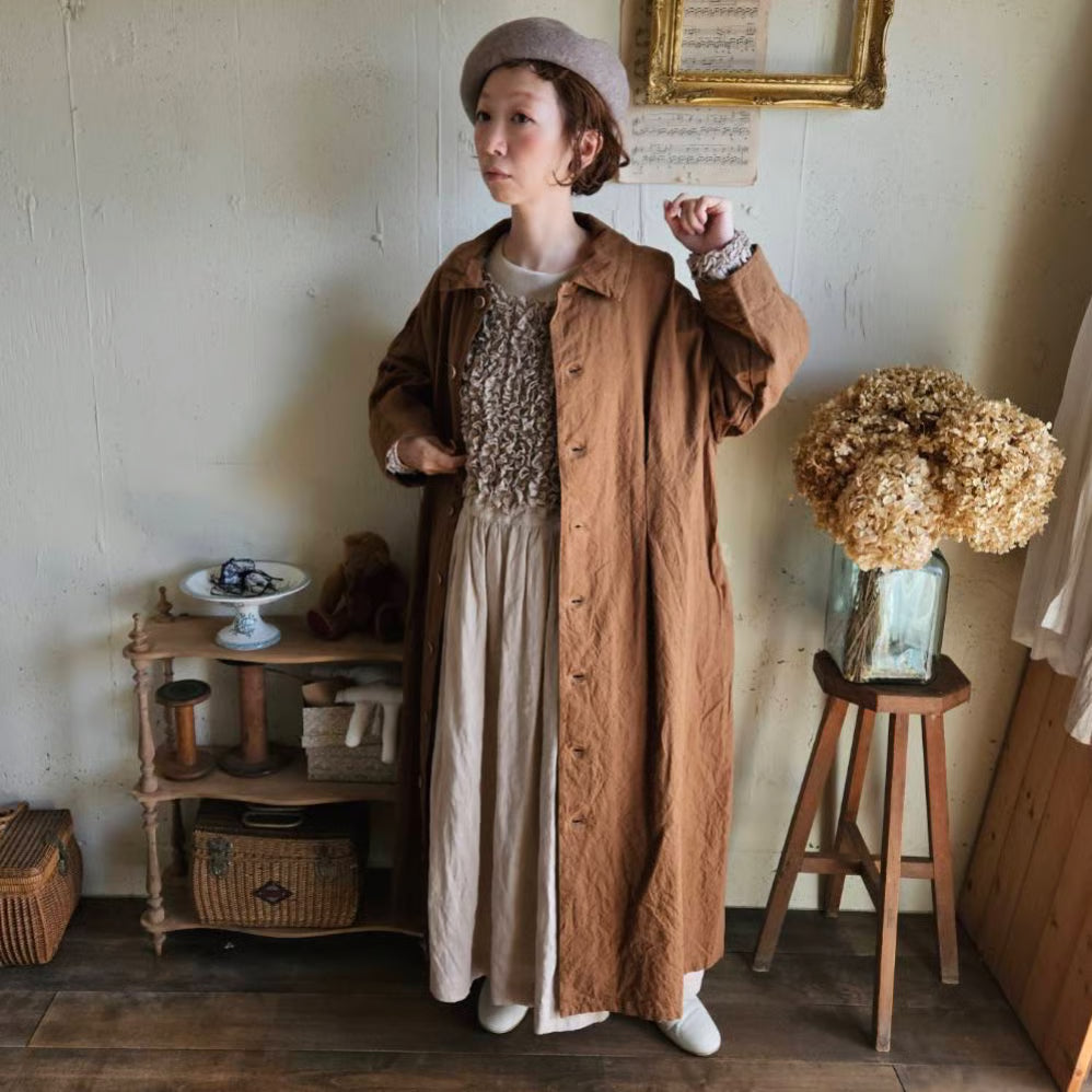 《Almond》インターキャンバスコート　painter  canvas coat
