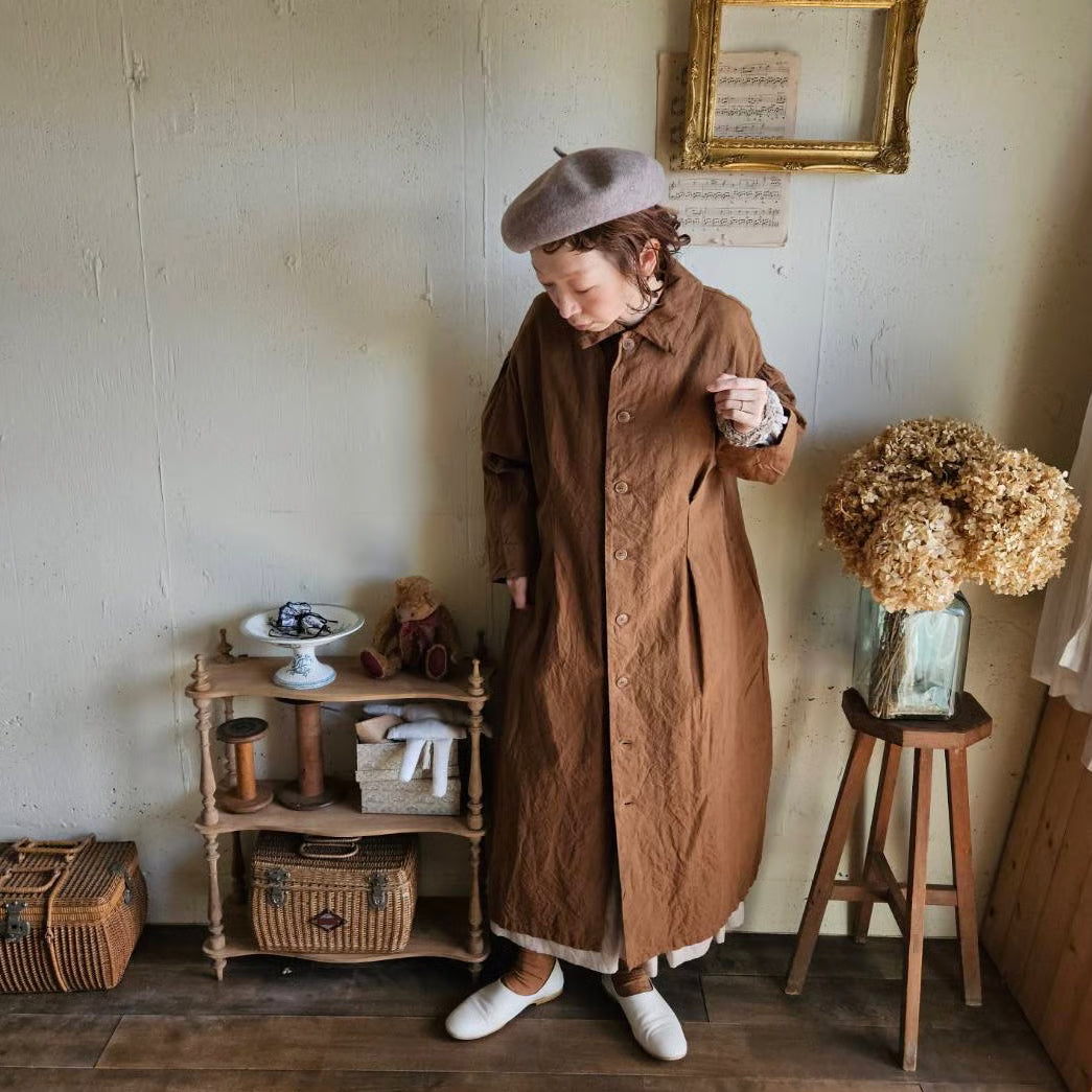 《Almond》インターキャンバスコート　painter  canvas coat