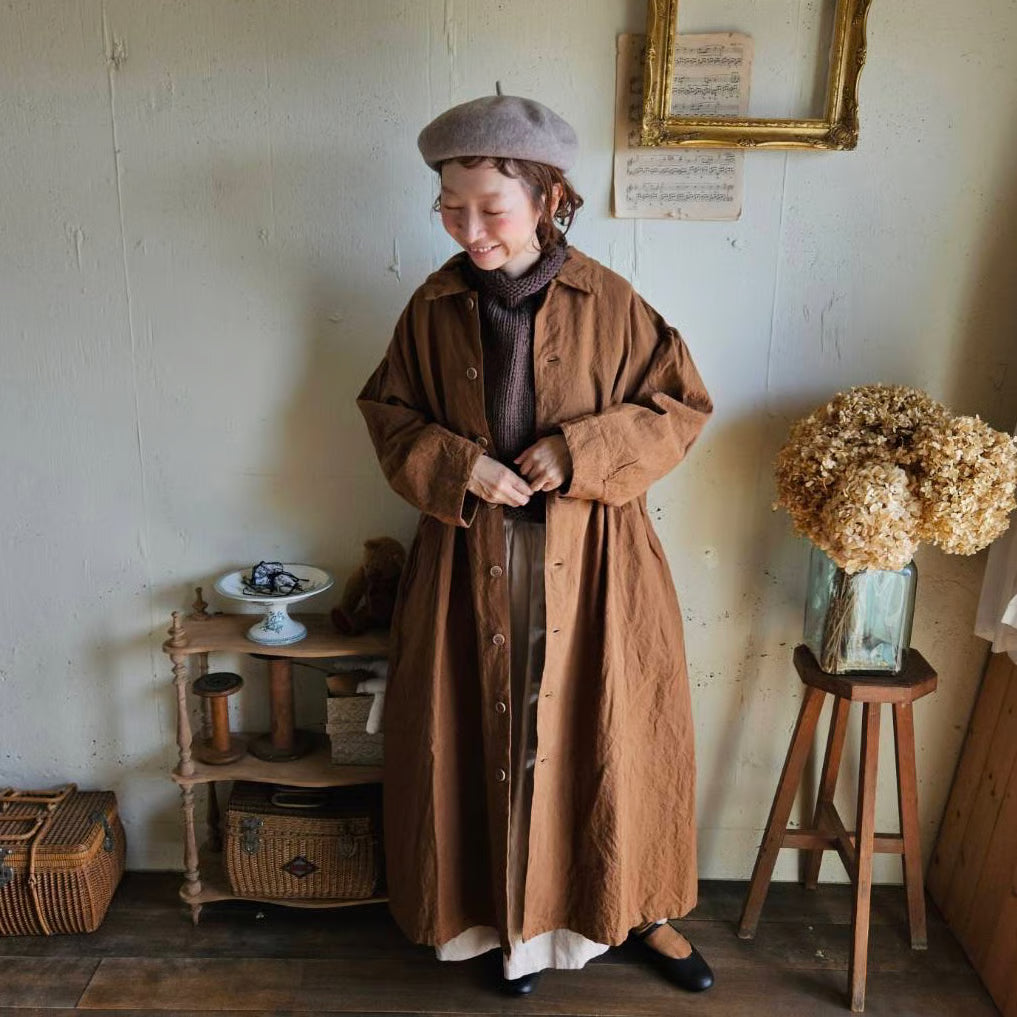 《Almond》インターキャンバスコート　painter  canvas coat