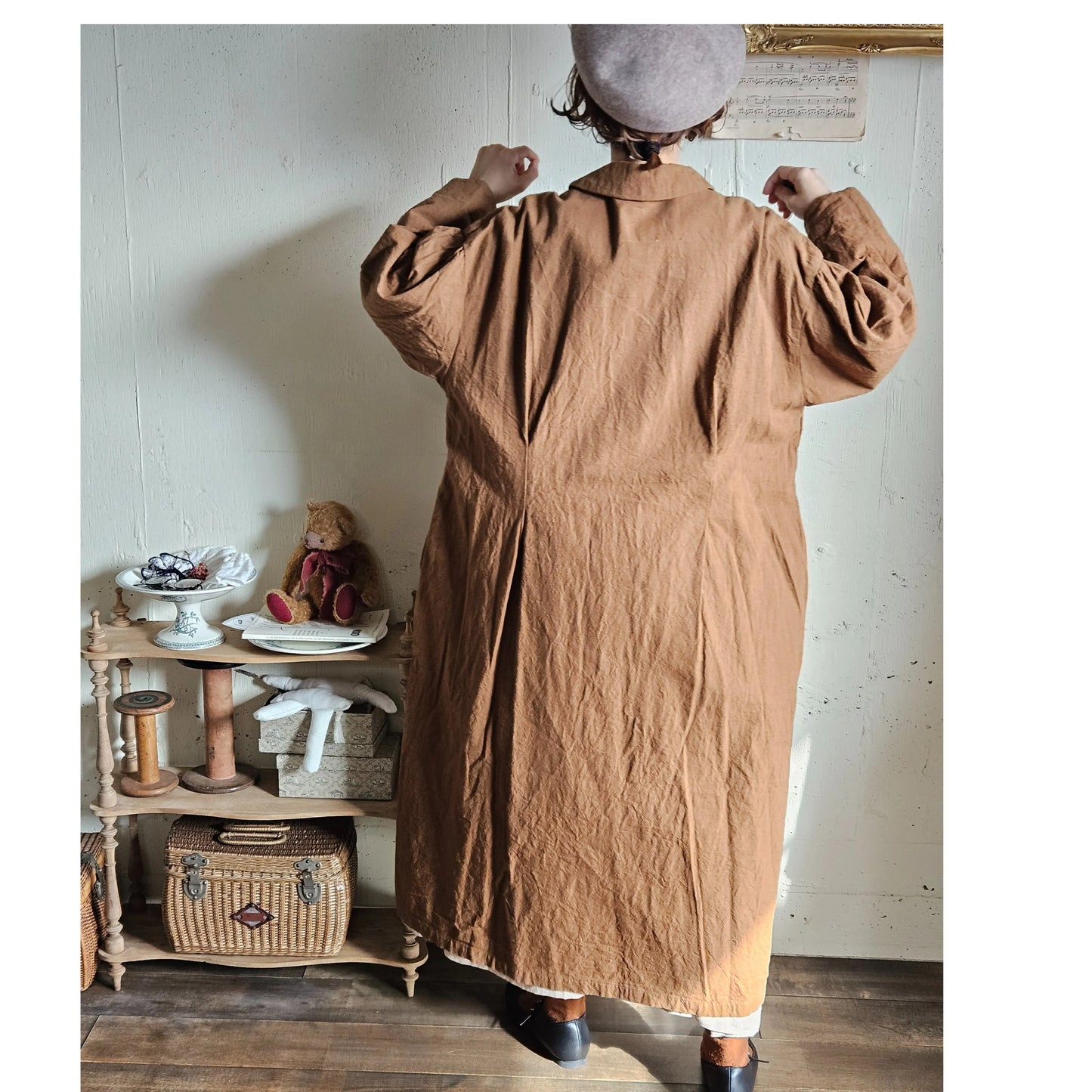 《Almond》インターキャンバスコート　painter  canvas coat