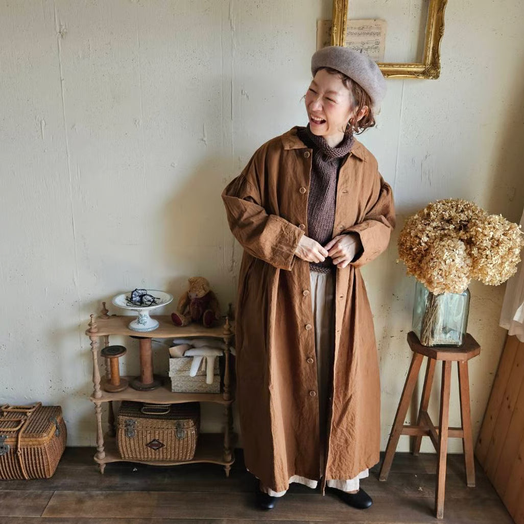 《Almond》インターキャンバスコート　painter  canvas coat