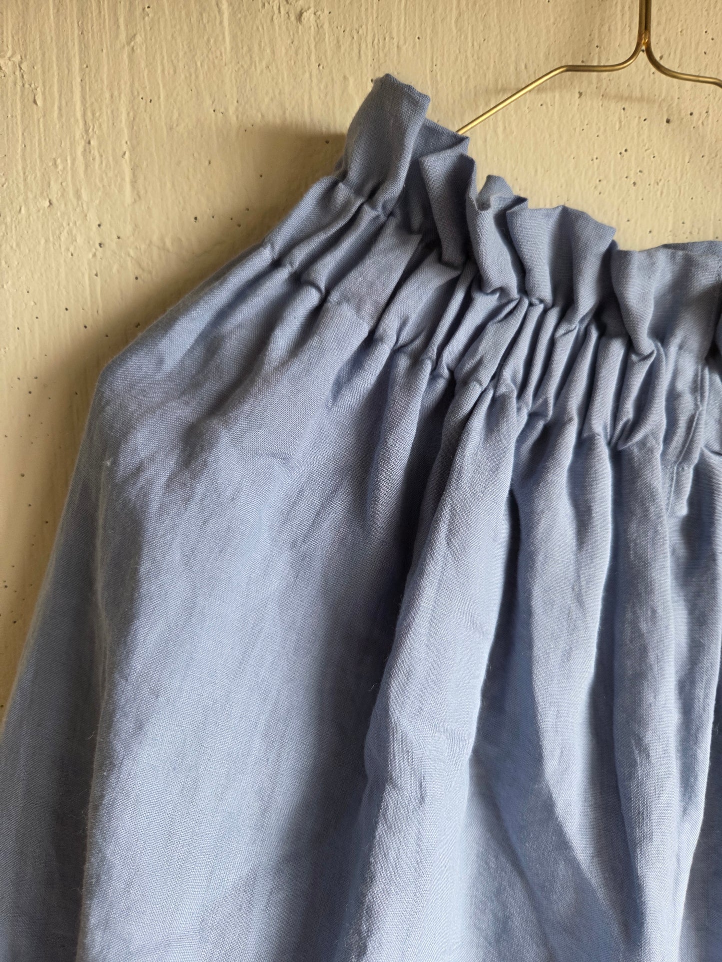 【即納】ドロワーズパンツ　スカイブルー　Skyblue      antique doll drawers  pants